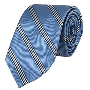 Jos. A. Bank Silk Tie Mens Blue repp striped Executive Collection Necktie